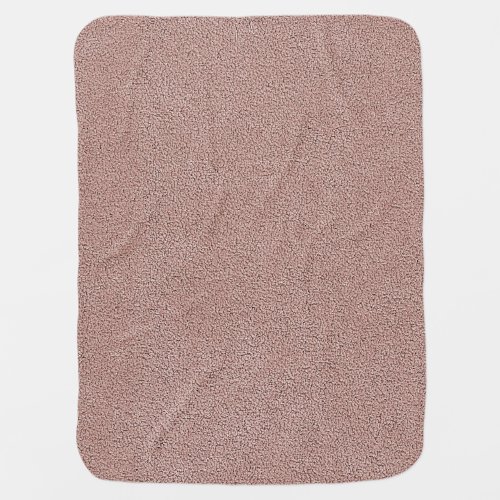 Mauve Pink Ultrasuede Look Baby Blanket