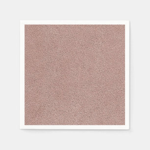 Mauve Pink Ultrasuede Look Paper Napkins