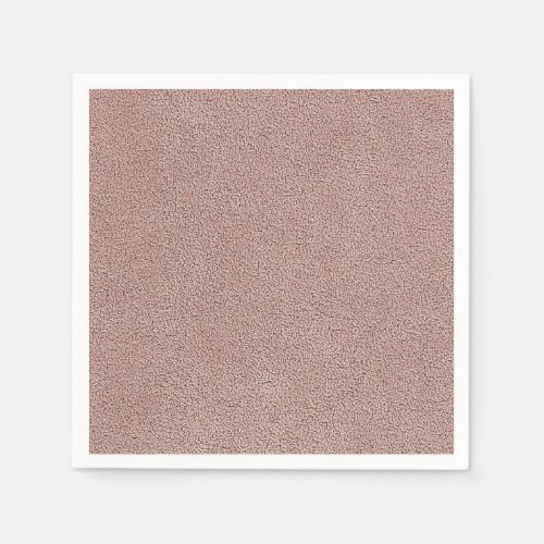 Mauve Pink Ultrasuede Look Paper Napkins