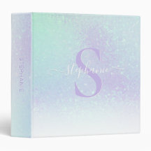 Mauve Purple Aqua Pastel Iridescent Sparkle Girly