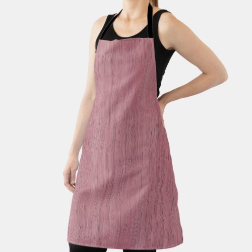 Mauve Purple Bamboo Wood Grain Look Apron