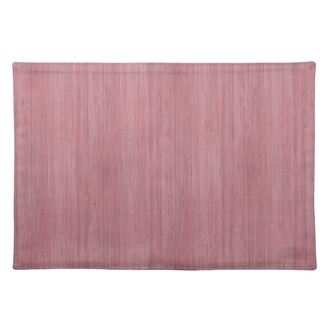 Mauve Purple Bamboo Wood Grain Look Cloth Placemat (Front)
