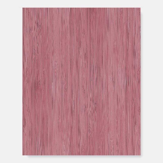 Mauve Purple Bamboo Wood Grain Look Foam Board (Front)