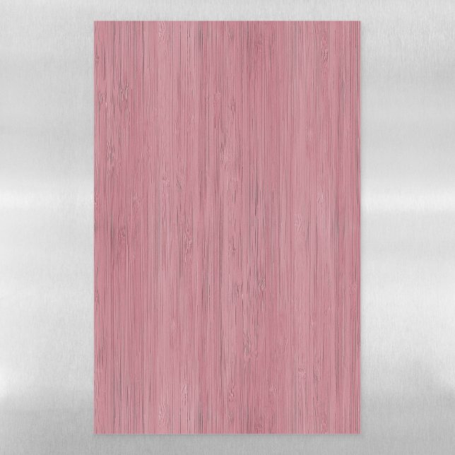 Mauve Purple Bamboo Wood Grain Look Magnetic Dry Erase Sheet (Vertical)
