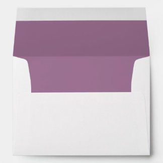 Mauve Purple Inside Wedding Envelope