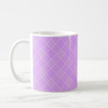 Mauve Purple Plaid Pattern Coffee Mug at Zazzle