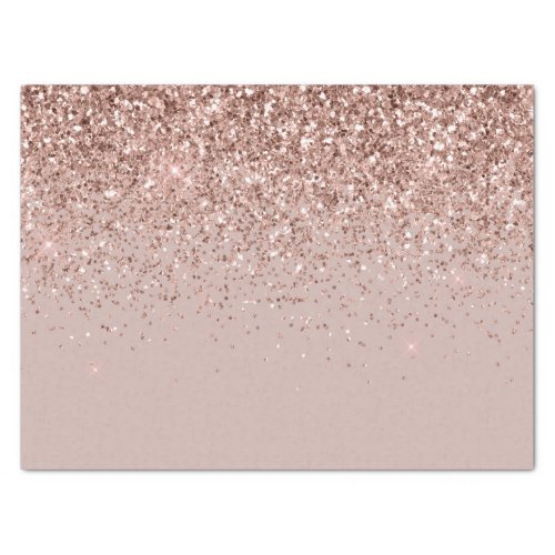 Mauve Rose Gold Glitter Sparkle Tissue Paper