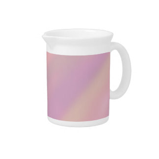 Mauve Soft Blush Pink 80s Beverage Pitcher