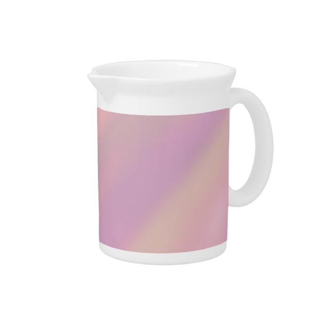 Mauve Soft Blush Pink 80s  Beverage Pitcher (Right)