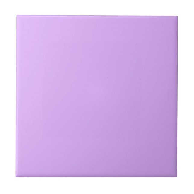 Mauve Solid Color Ceramic Tile (Front)