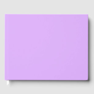 Mauve Solid Color Guest Book