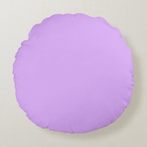 Mauve Solid Color Round Pillow