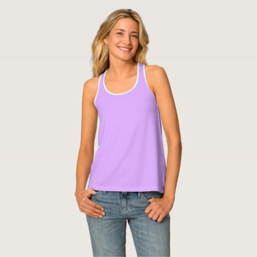 Mauve Solid Color Tank Top