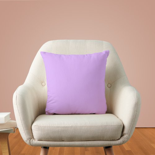 Mauve Solid Color Throw Pillow