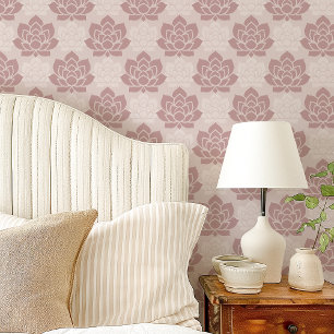 Mauve Sophisticated Succulent Wallpaper