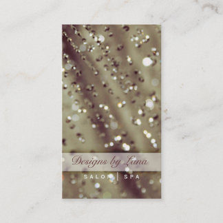 Mauve Sparkles Sparkly Salon Spa Business Card