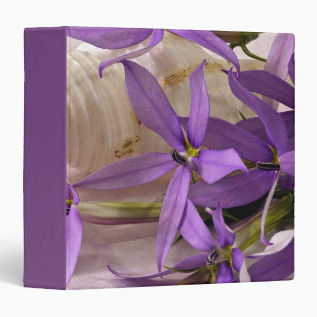 Mauve Starshine  Laurentia 3 Ring Binder (Front/Spine)