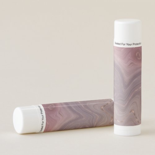 Mauve Strata  Dusty Pink and Rose Gold Agate Lip Balm