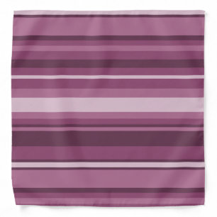 Mauve stripes bandana