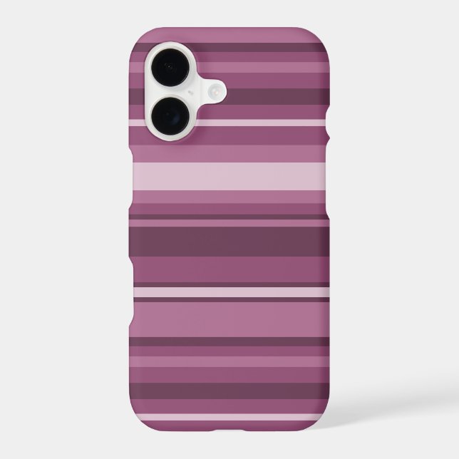 Mauve stripes Case-Mate iPhone case (Back)