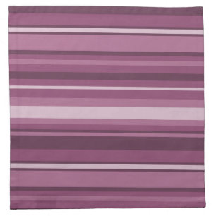 Mauve stripes cloth napkin