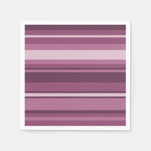 Mauve stripes napkins