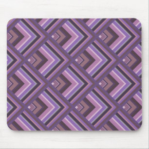 Mauve stripes scale mouse pad