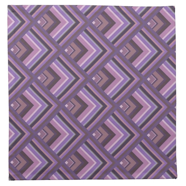 Mauve stripes scale pattern napkin (Front)