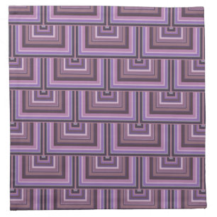 Mauve stripes square scales pattern napkin