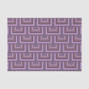 Mauve stripes square scales pattern tissue paper