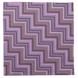 Mauve stripes stairs pattern napkin