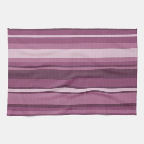 Mauve stripes towel