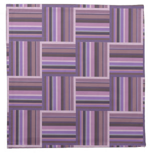 Mauve stripes weave pattern napkin