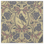 Mauve, Tan &amp; Gray Crow &amp; Dragonfly Floral Fabric