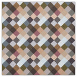 Mauve Taupe Gray Slate Blue Squares Mosaic Pattern Fabric