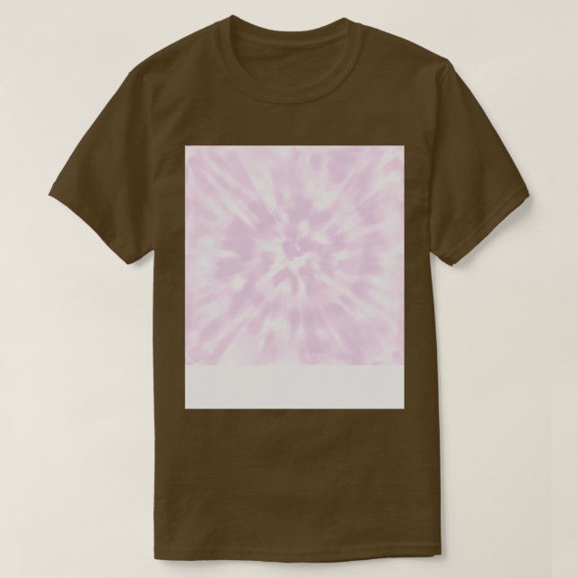 Mauve Tie Dye Pastel Pinky Purple Tie Dye T-Shirt (Design Front)