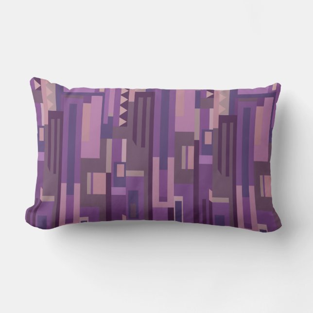 Mauve tones abstract lumber pattern pillow (Front)
