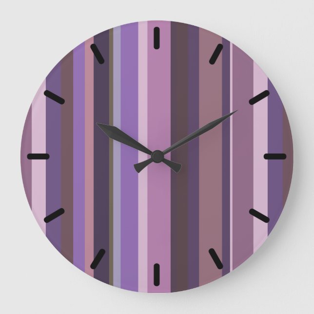 Mauve vertical large clock (Front)