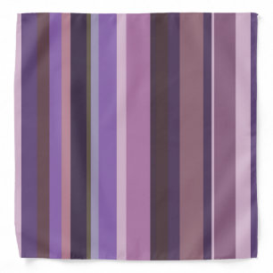 Mauve vertical stripes bandana