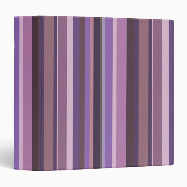Mauve vertical stripes binder (Front/Spine)