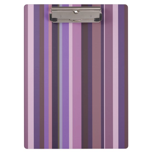 Mauve vertical stripes clipboard (Front)