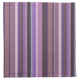 Mauve vertical stripes napkin