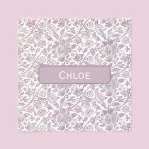 Mauve vintage botanical pattern note card