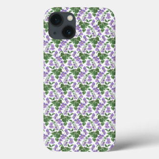 Mauve Violets on White iPad Air Case-Mate Case