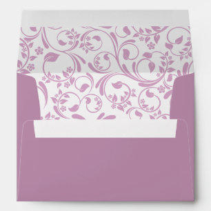 Mauve Wedding Envelope