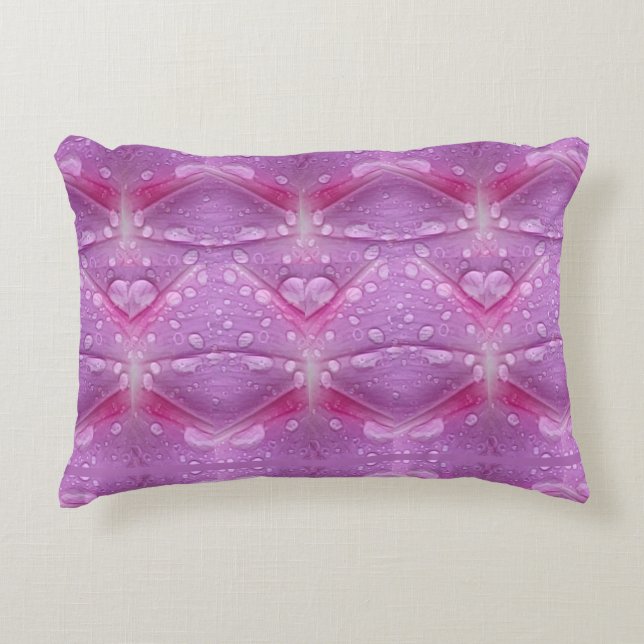 Mauve With Pink Accent Pillow (Front)
