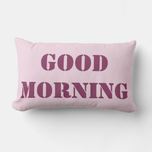 Mauve With Plum Lumbar Pillow