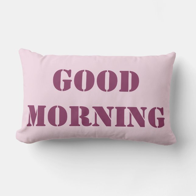 Mauve With Plum Lumbar Pillow (Front)