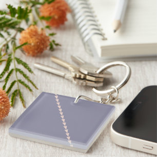MauveHaze Luxe Metallic Purple Keychain