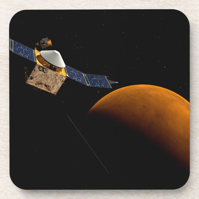 Maven Spacecraft. Beverage Coaster (Front)